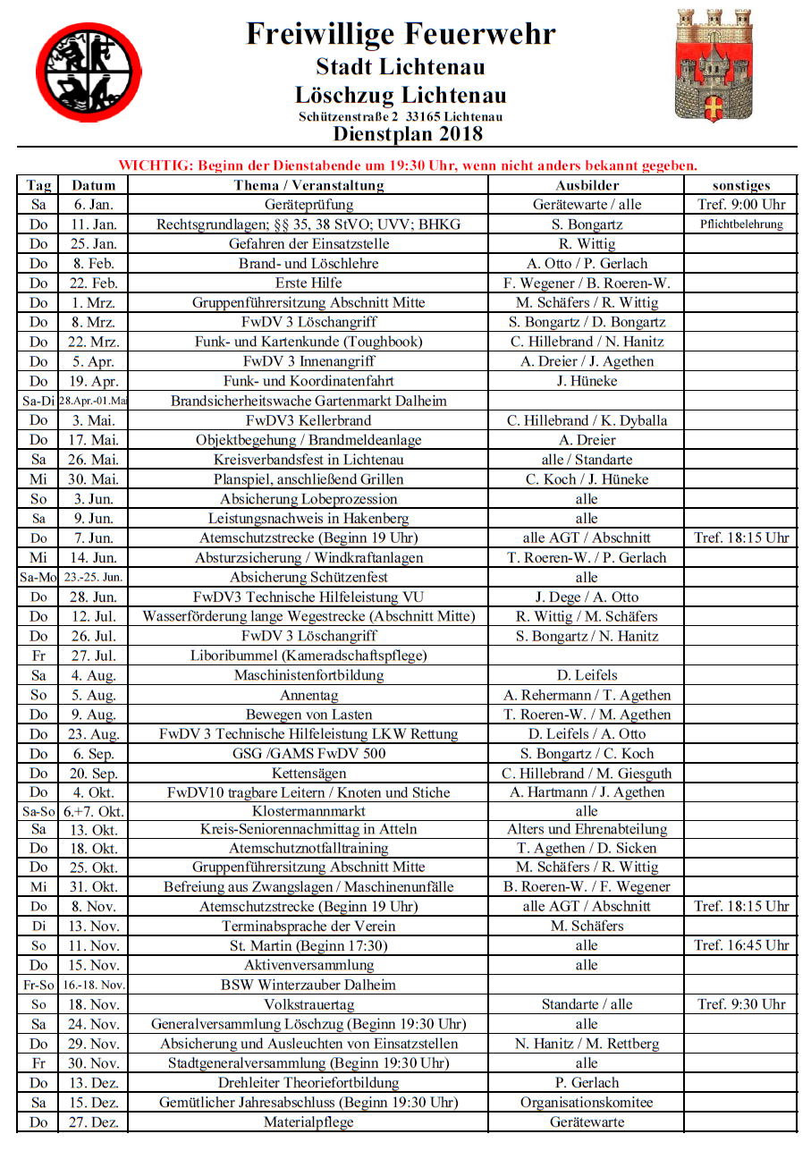 2018 Dienstplan LZ V2