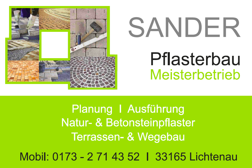 Sander Pflasterbau